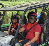 Couple in an ATV